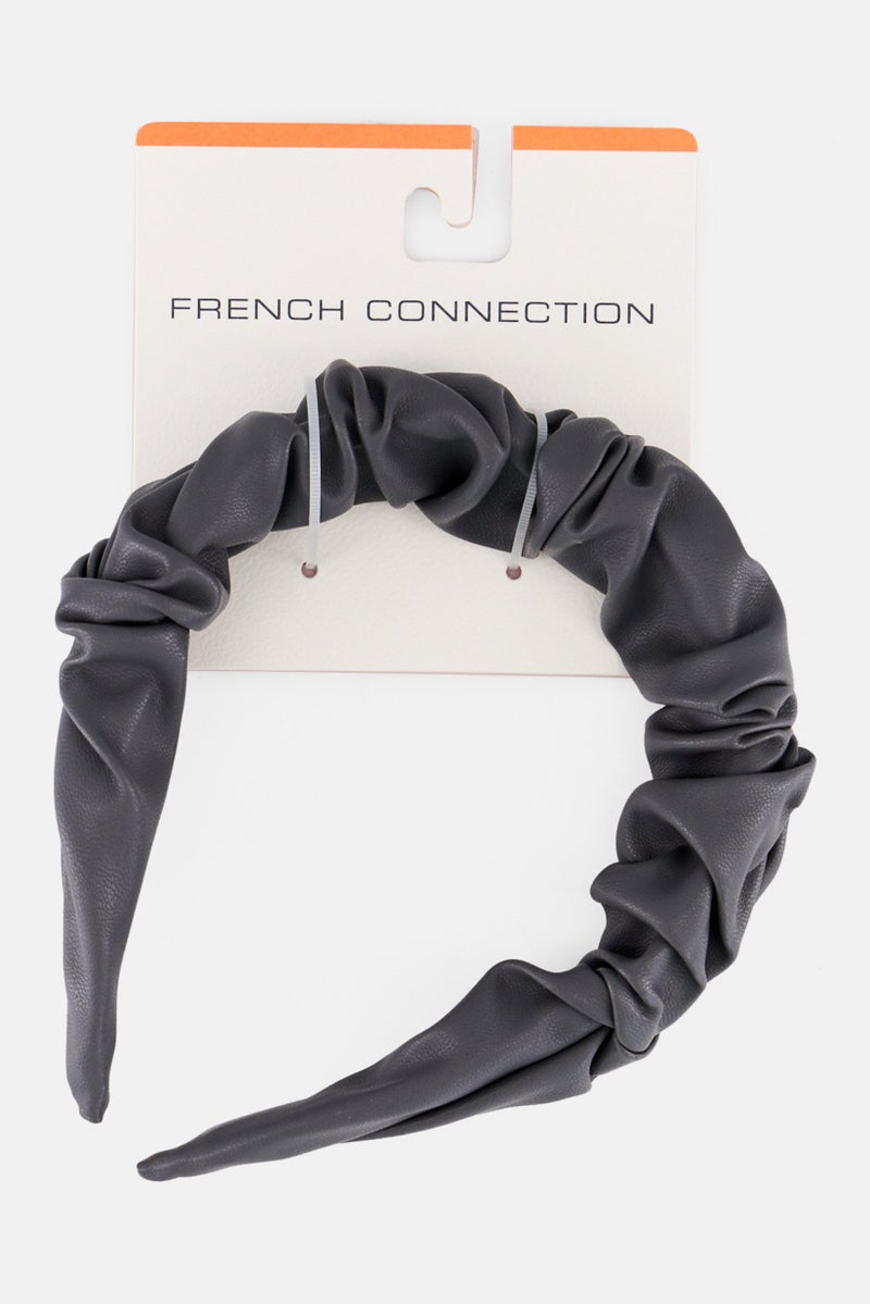 French Connection رباط شعر بسيط للبنات، رمادي - Image 3